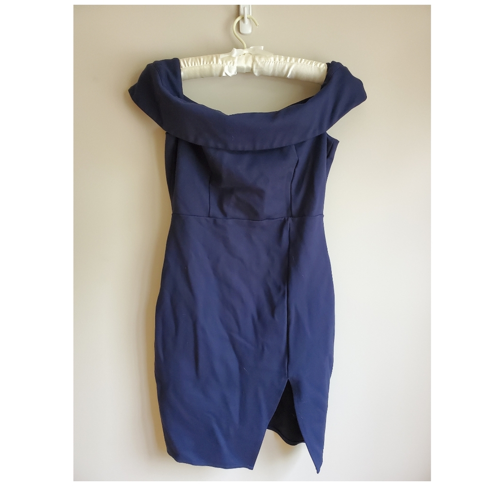 Off the shoulder cocktail dress